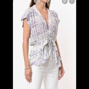 IRO Igua geometric-print blouse  